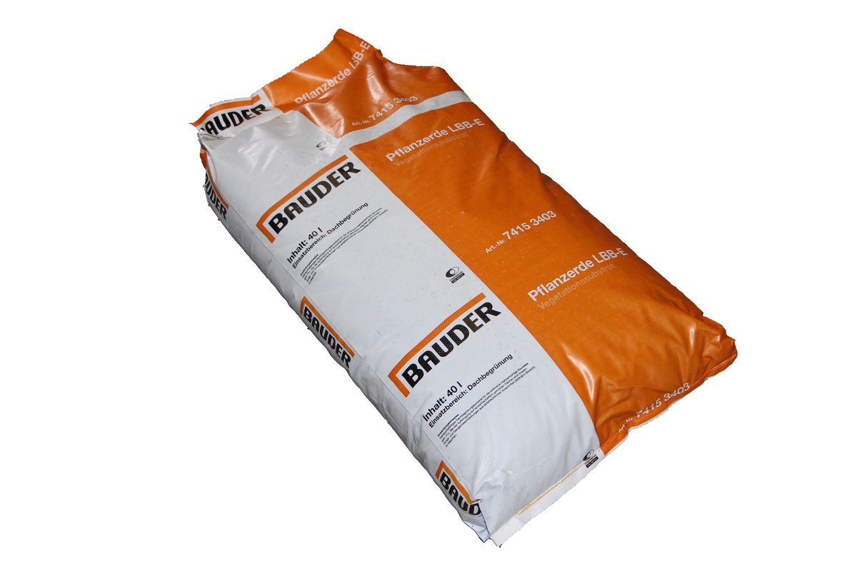 BauderGREEN Substrat EM 1250 40l Sack Extensivsubstrat