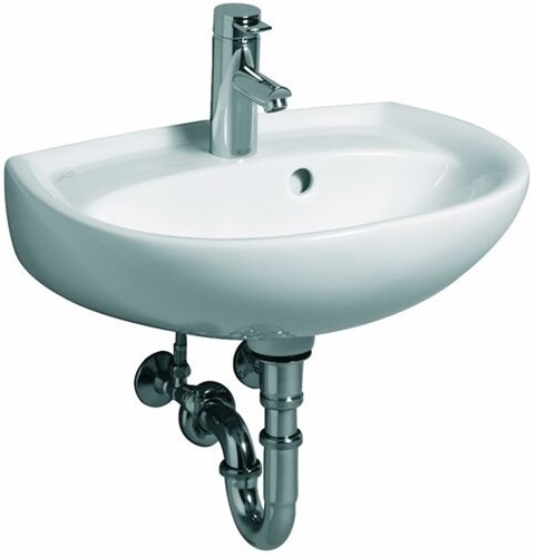 Keramag umywalka spłukiwana ręcznie RENOVA nr 1 w. 450x340mm biały HL w. przelew