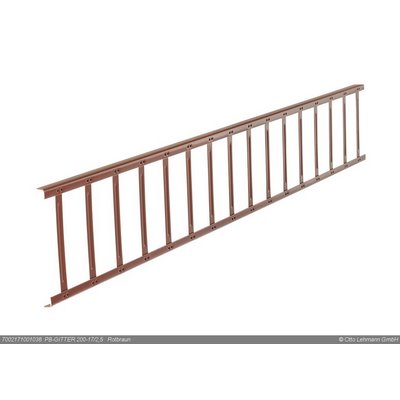 LEH PB snow guard red-brown 200-17/2.5mm 3.00m length