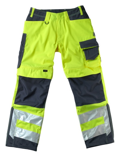 MASCOT® Kendal Hose hi-vis gelb/schwarzblau Gr. 82C51