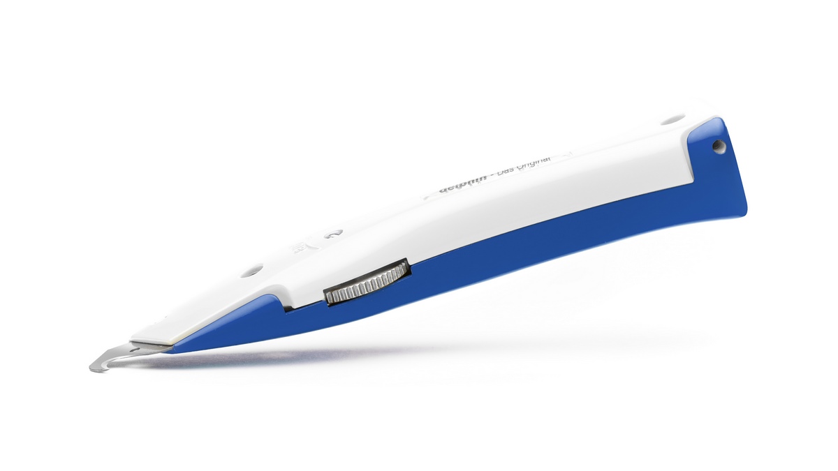 Delphin®-03 Club Edition Blue-White Universal Knife incl. plastic quiver