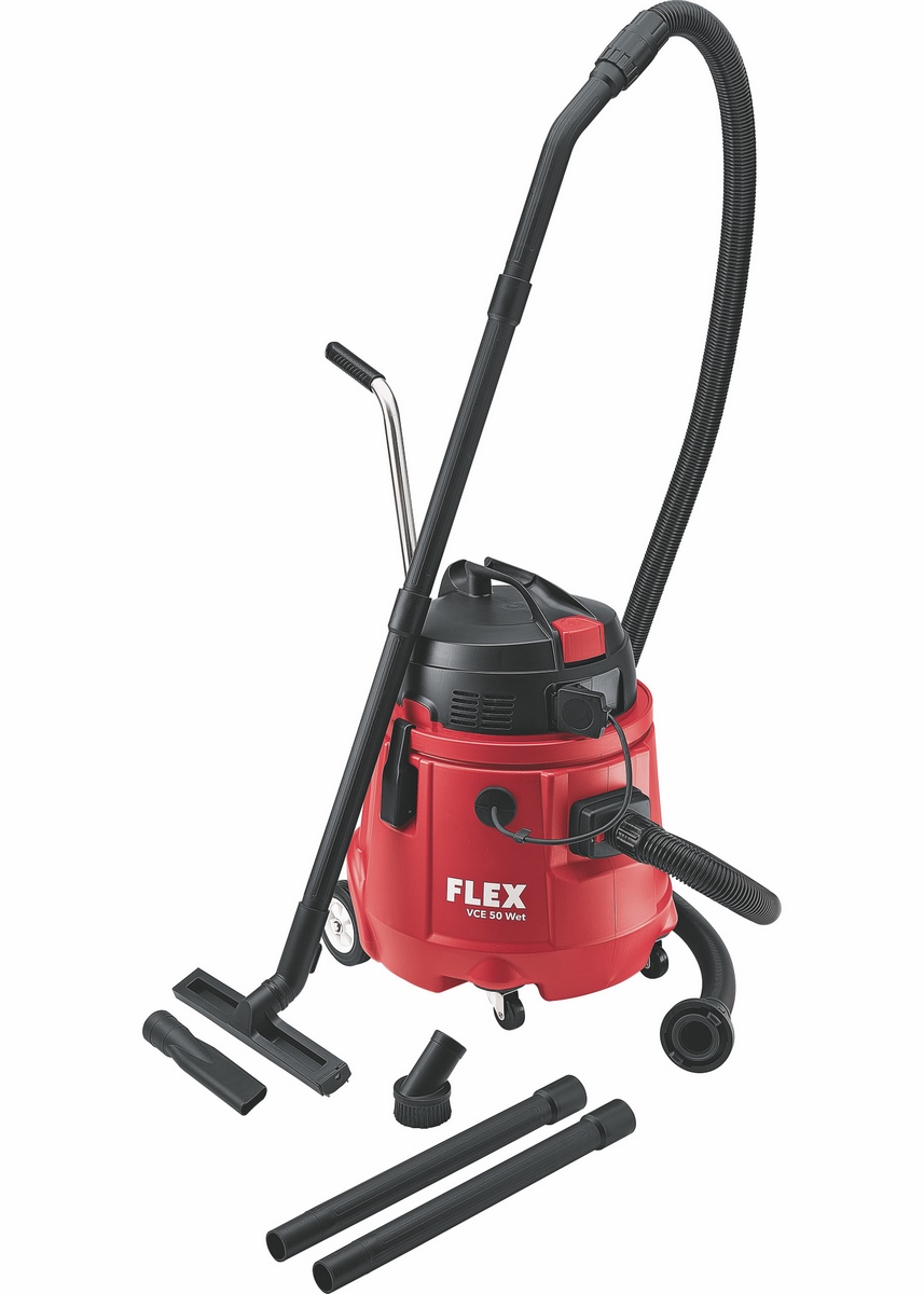 FLEX VCE 50 WET Wet vacuum cleaner with integrated water pump 50 litres