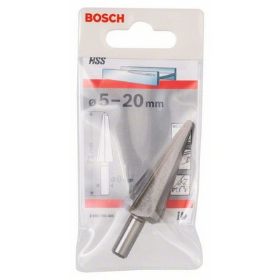 Bosch HSS sheet metal peel drill cylindrical 5-20x71mm shank diameter 8mm