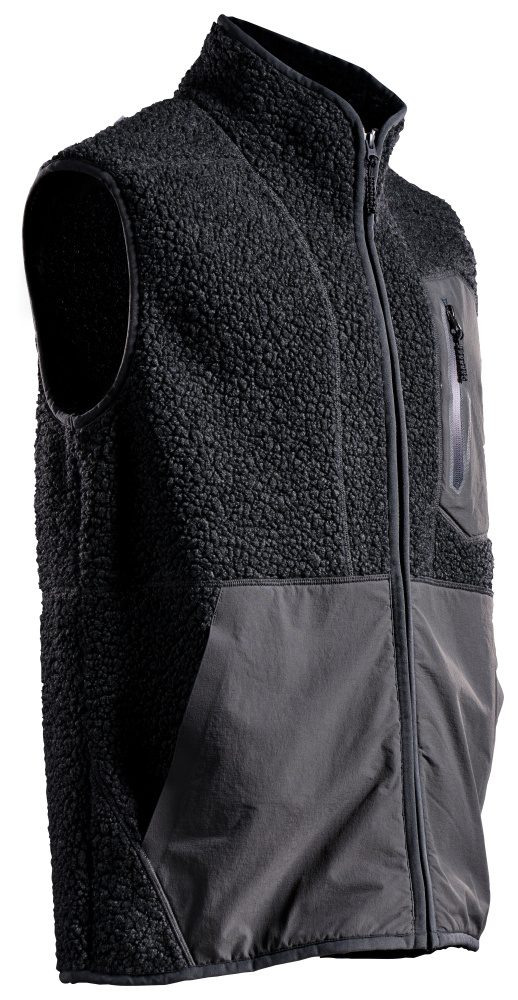 MASCOT® Faserpelz Weste mit RV schwarz Gr. M