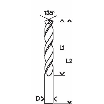 Bosch Metallbohrer HSS-G DIN338 2.5x30x57mm 2er-Pack