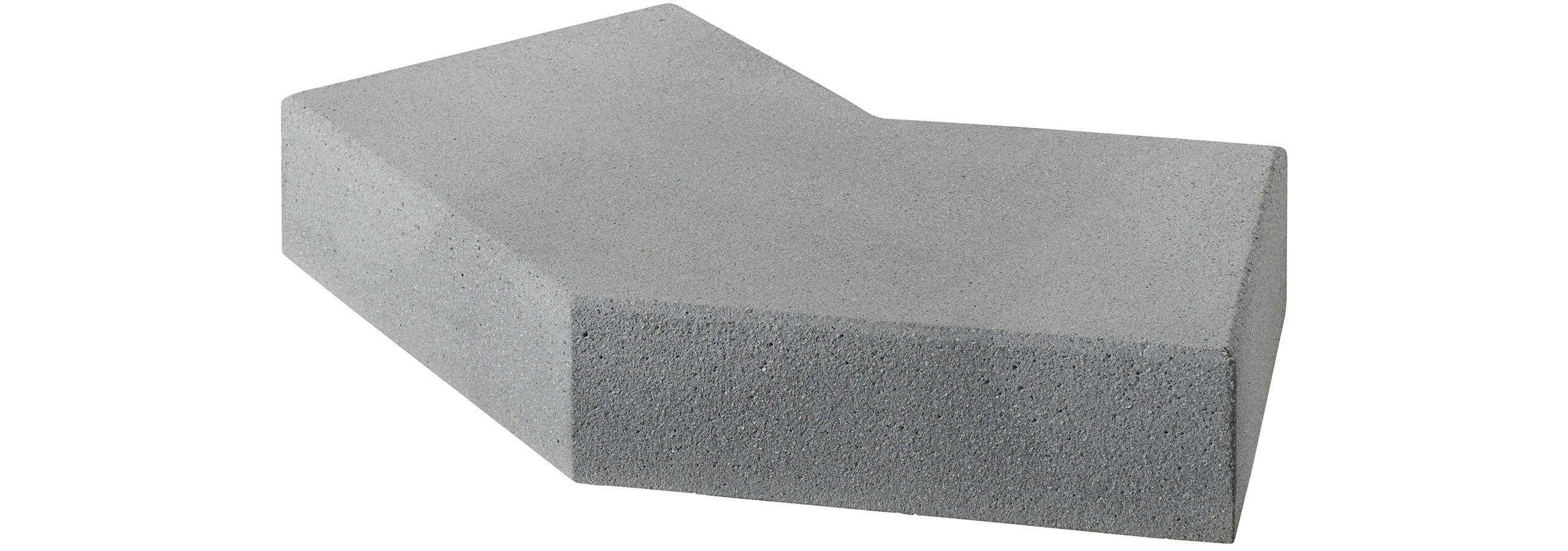 Narożnik Step Vios 135° 50-50x35x15cm szary śrutowany