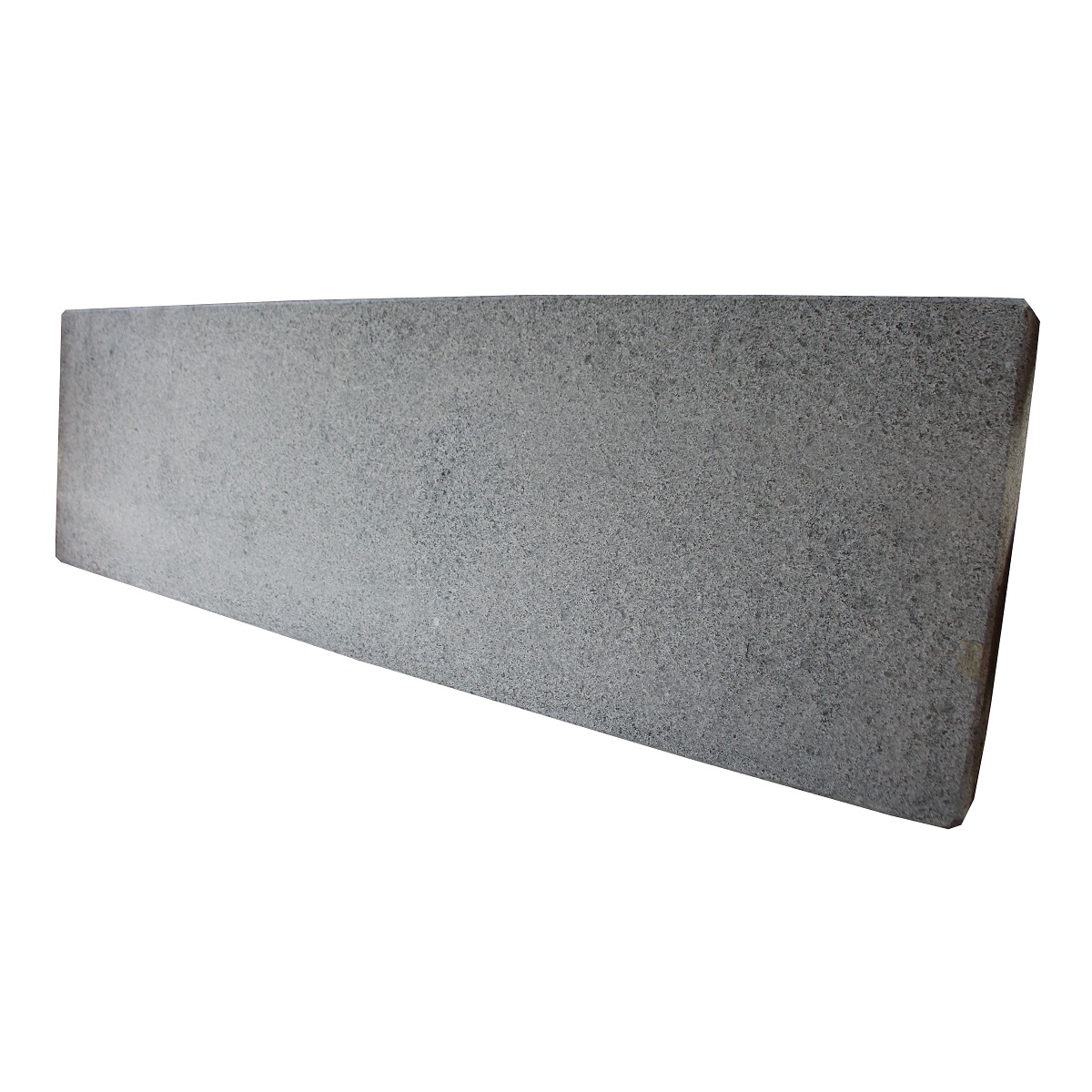 Delta granite kerbstone G654-VN 8x30x100 OF sawn+flamed edges bevelled anthr. Chamfered edges anthr.