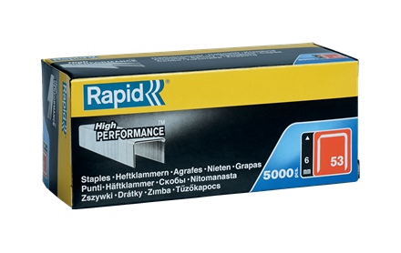 Rapid tacker staples 53/06mm steel vz 5000 pieces