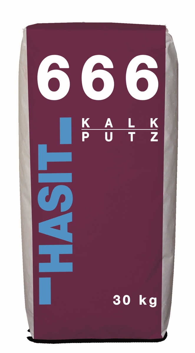 Hasit 666 Lime plaster 1mm 30kg bag Felt plaster for interior use