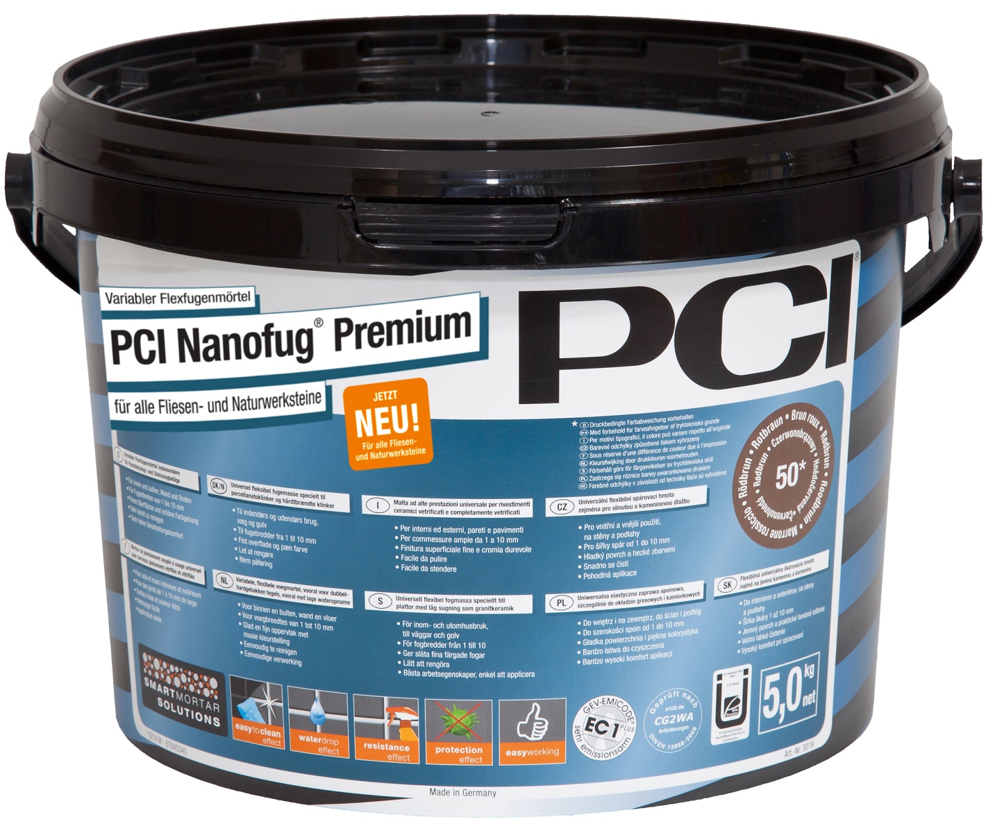 PCI Nanofug Premium 5kg Eimer Farbe:Nr. 31 zementgrau