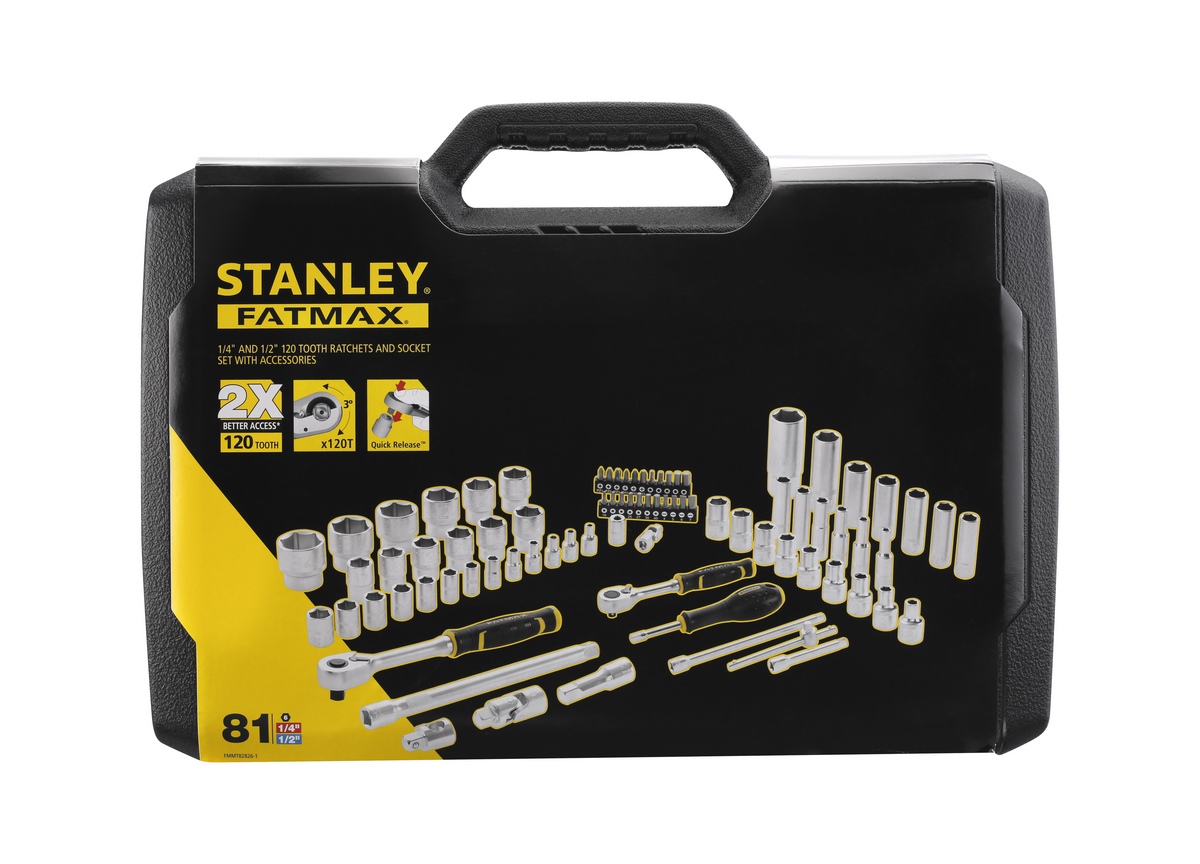 SBD FATMAX® Steckschlüssel-Set 1/2" + 1/4" - 81-tlg.