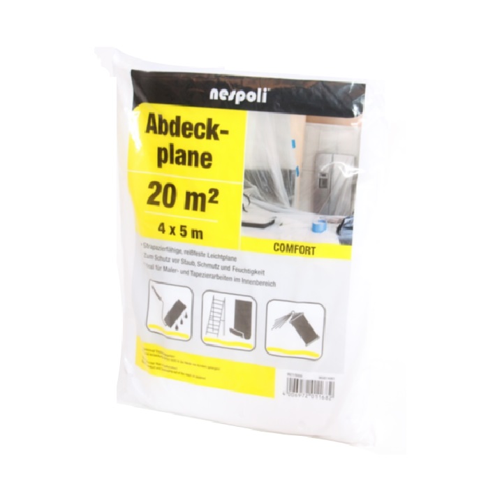 Cover film transparent Comfort 4x5m approx. 11my HDPE