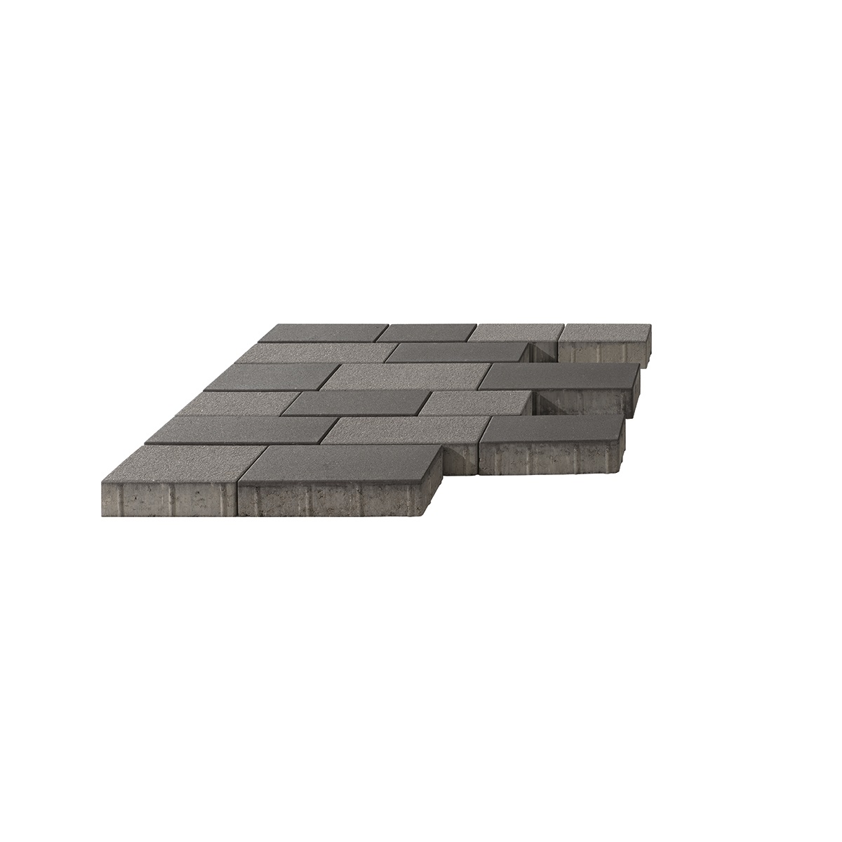 Pflaster Adina Läuferverband 8cm grau grau glatt/gestrahlt