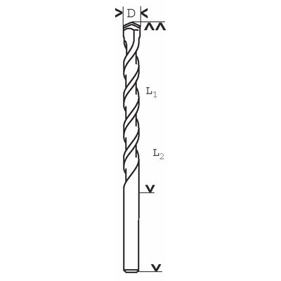 Bosch concrete drill bit CYL-3 6x100mm