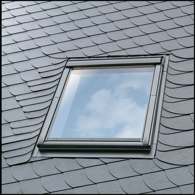 Velux flashing EDB CK02 2000 plain tile double deck. Aluminium + BDX