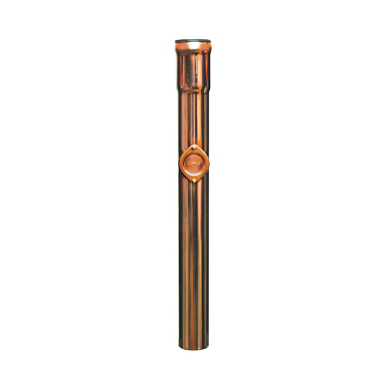 Loro-N copper rain standpipe Ø 100mm w. cleaning opening at top length 1000mm