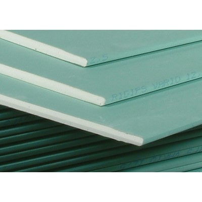 Płyta budowlana Rigips RBI 12,5 impregnowana 12,5x1250x2000mm - 24 sztuki / paleta