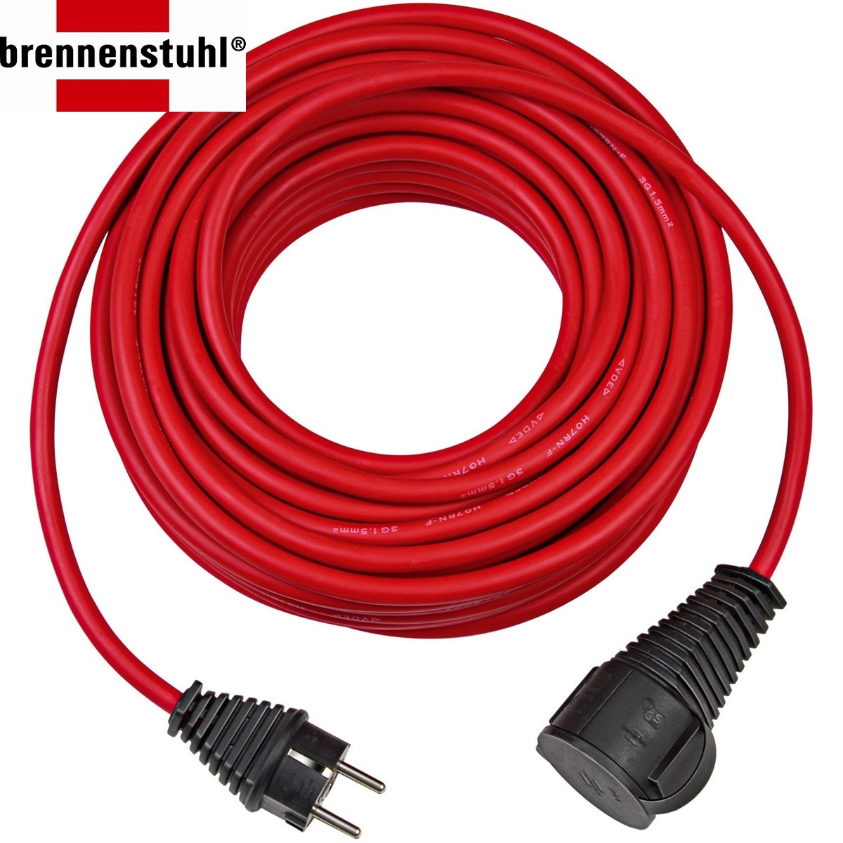 BS construction site extension cable IP44 10m red H07RN-F 3G1.5