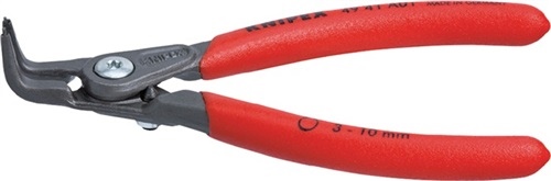 External circlip pliers A 01 for shafts D.3-10mm 90deg.threaded L.130mm KNIPEX