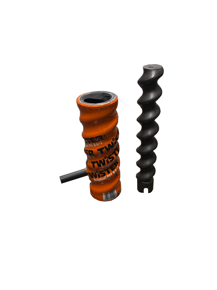 Stojan PET SET PFT TWISTER D6-3 z wirnikiem D6-3, wysoce odporny na zużycie
