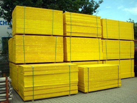 Panele 3-warstwowe żółte 500x2000x21mm Jakość drugiego wyboru - bez zabezpieczenia krawędzi