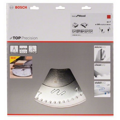 Tarcza pilarska Bosch Top Precision BfW 300x30x3,2/2,2mm 60 zębów