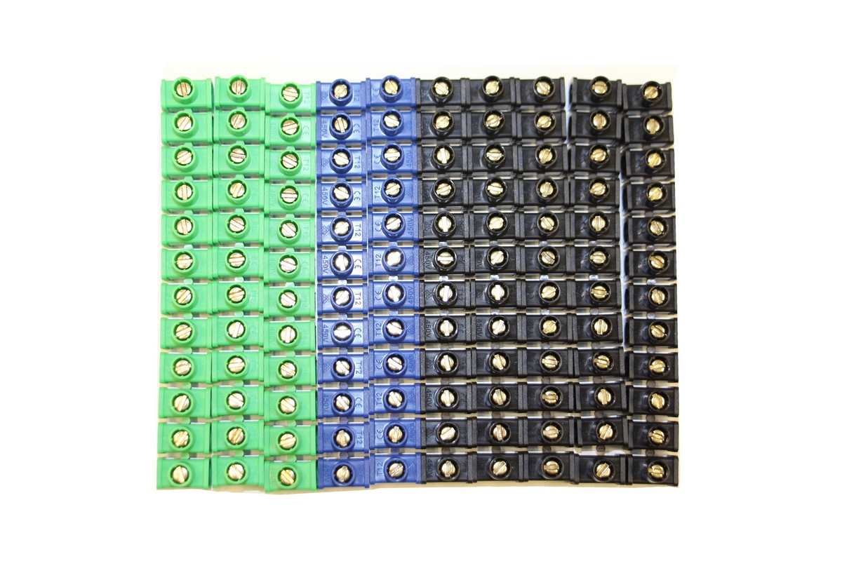 Kopp socket terminal strip 12-pole 2.5mm² 10 pcs.