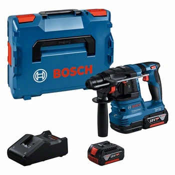 Bosch GBH 18V-22 PROFESSIONAL 2x4,0 Ah akumulatorowy młot udarowo-obrotowy SDS Plus w L-BOXX 136