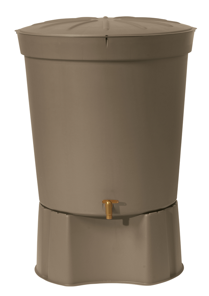 Graf round rain barrel complete Siena taupe 300l