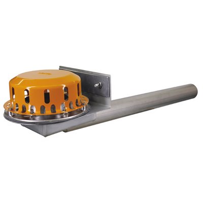 LORO Rainstar Attika emergency drain RB w. Clamping flange for plastic DN70 01373.070X