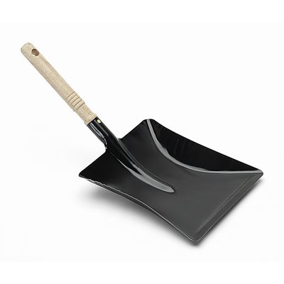 Nespoli dustpan black metal 22cm lacquered wooden handle