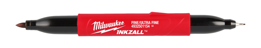 Marker permanentny Milwaukee INKZALL 2 w 1 z bardzo cienką / cienką końcówką