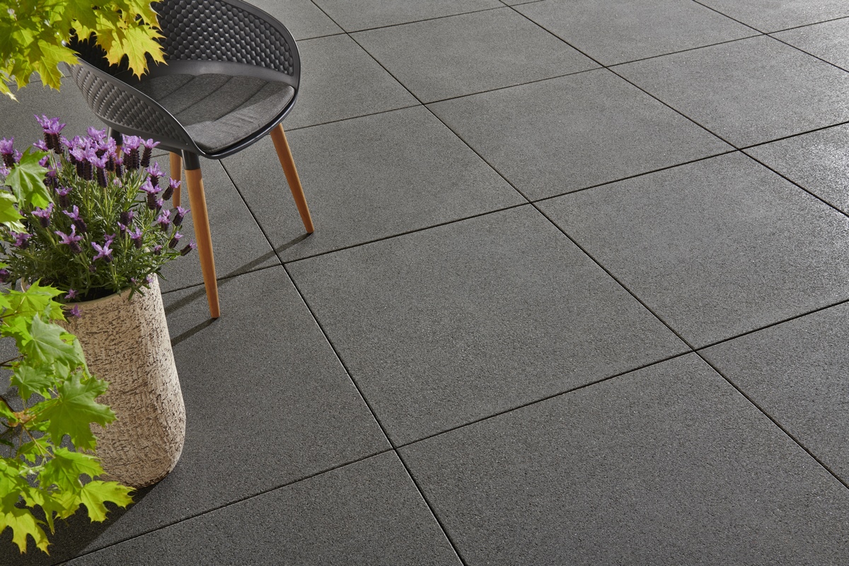 Blat Zena 80x80x5cm antracyt polerowany + śrutowany