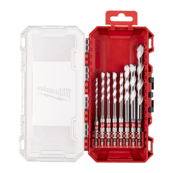 Zestaw wierteł wielomateriałowych 1/4" Milwaukee 8 szt.