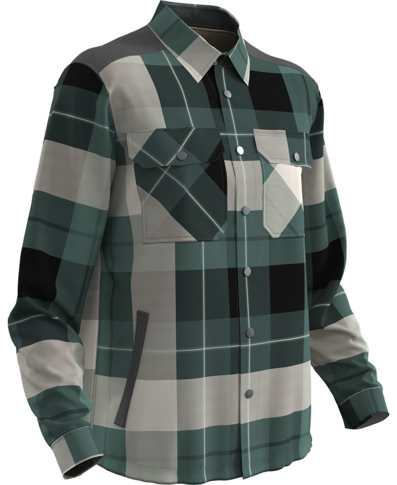 MASCOT® Hemd Flanell gefüttert Waldgrün-kariert Gr. M