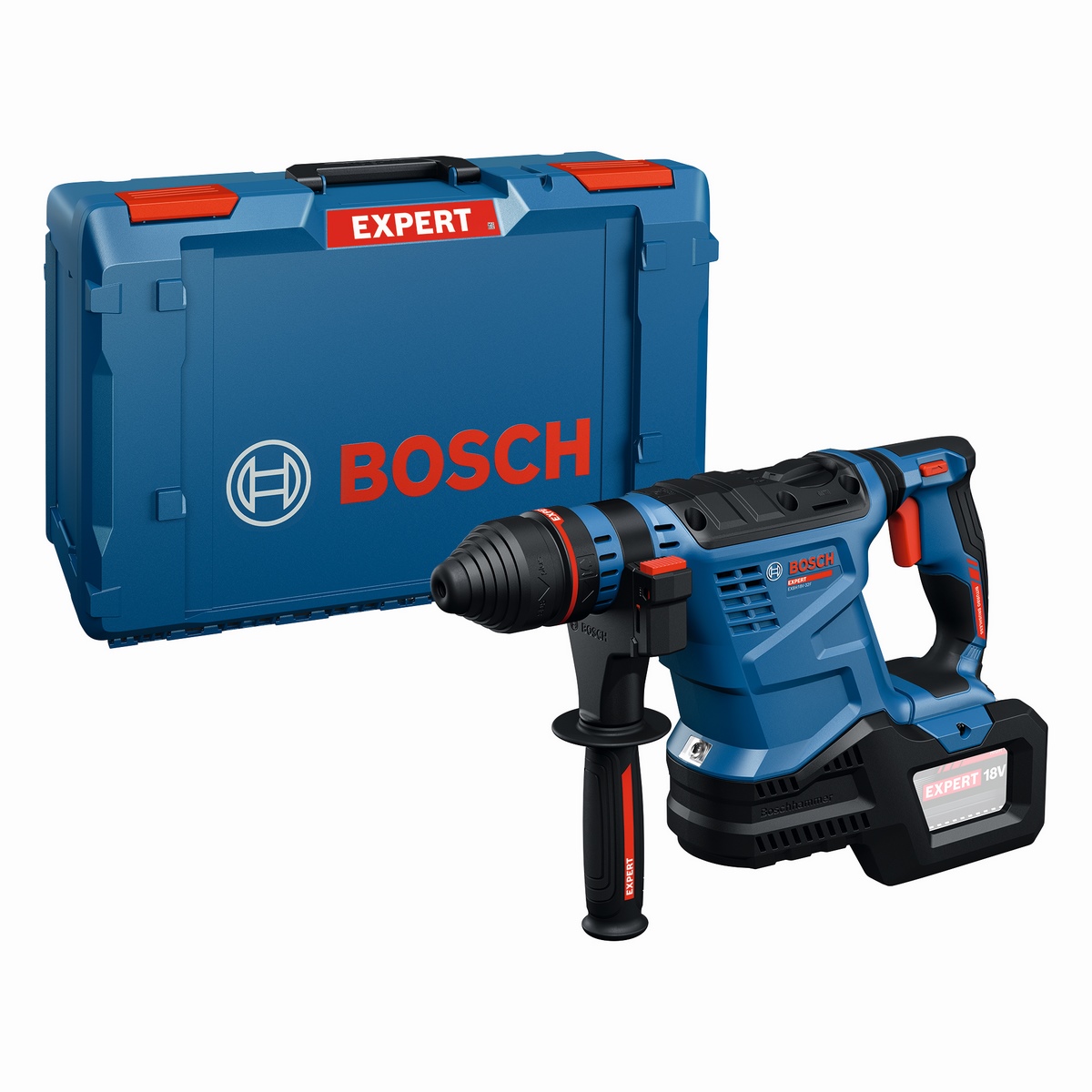 Bosch EXPERT cordless rotary hammer SDS plus EXBH18V-32F in L-BOXX