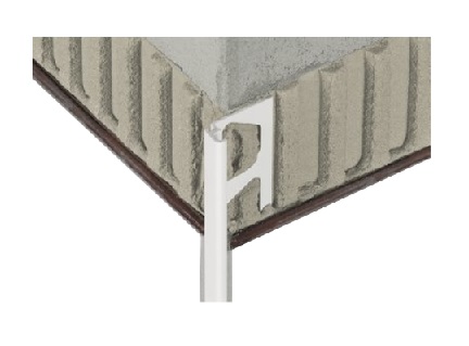 Schlüter-RONDEC-BW 2.5m decor profile brilliant white H=11mm