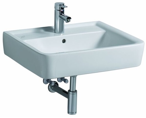 Keramag umywalka RENOVA No. 1 PLAN m 600x480mm HL z przelewem biała KeraTect