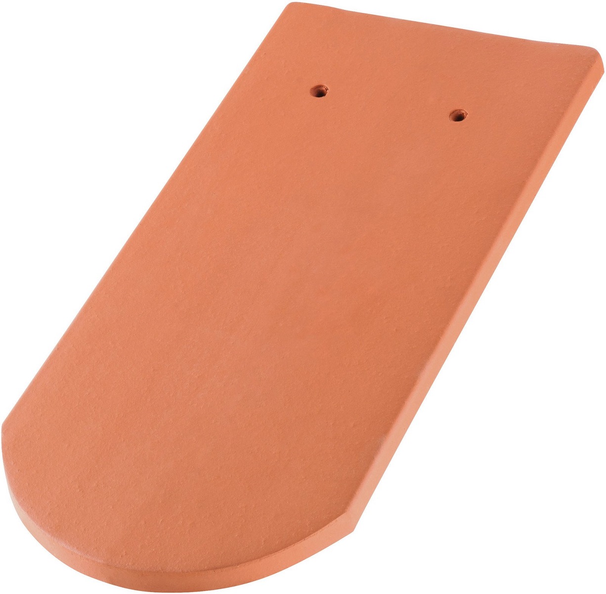 Erlus plain tiles round cut 1st grade copper brown