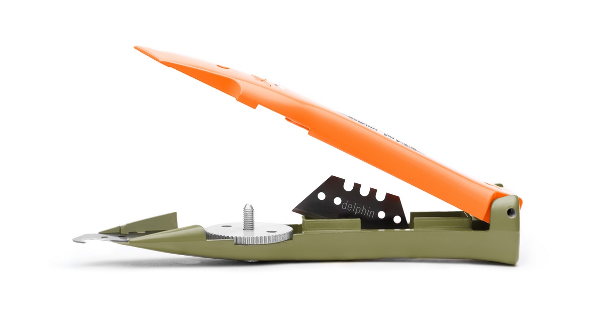 Delphin®-03 Club Edition Olivg.-Sig. Or. Universal knife incl. plastic quiver