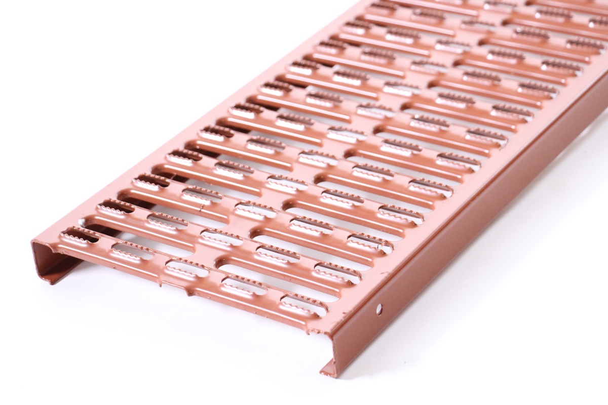 LEH PB Safety grating 250x3000mm red-brown