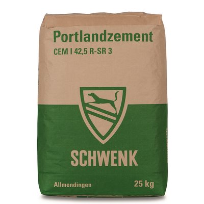 Schwenk Cement portlandzki niskochromianowy CEM I 42,5 R-SR 3 - 25kg Brązowy/Zielony