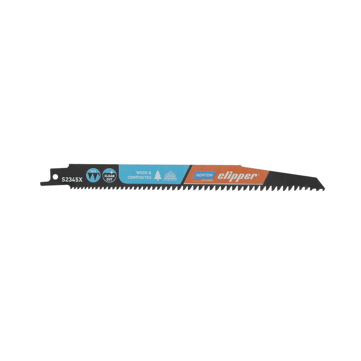 SGA Norton Clipper reciprocating saw blade HCS S2345X 200mm - 2 pieces