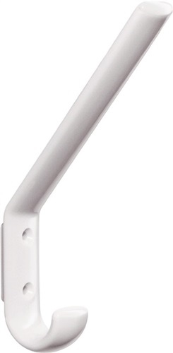 Haczyk na ubrania 477.90.070 pojedynczy PA A.110mm czysta biel 99 H.165mm