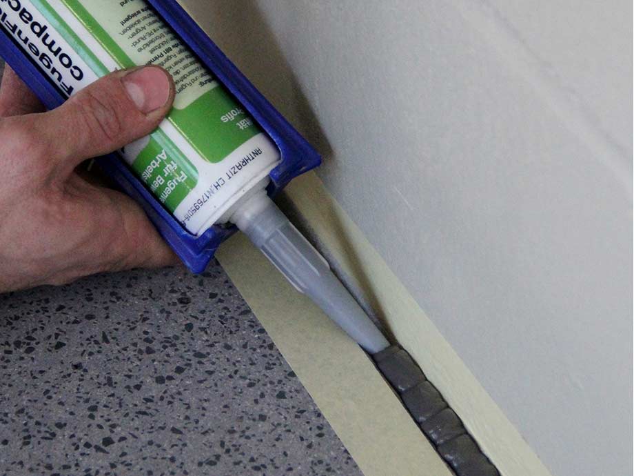 GftK VDW 885 plus FugenFlex kompaktowy kamień szary 310 ml z tłokiem
