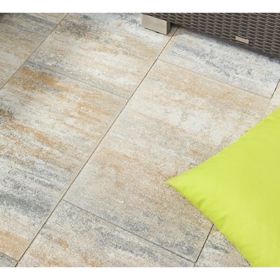 GDM DECASTON light nativo shell limestone L/W/D: 40/40/5cm without bevelled edge