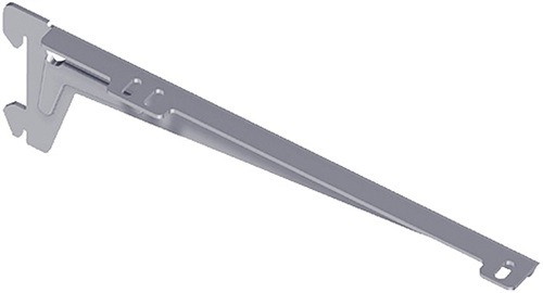 Angle bracket 10300 L.280mm p.bracket STA 55kg white aluminium w.2 hooks