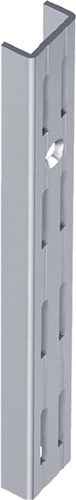 Wall panel L.1000mm white aluminium STA double row perforation
