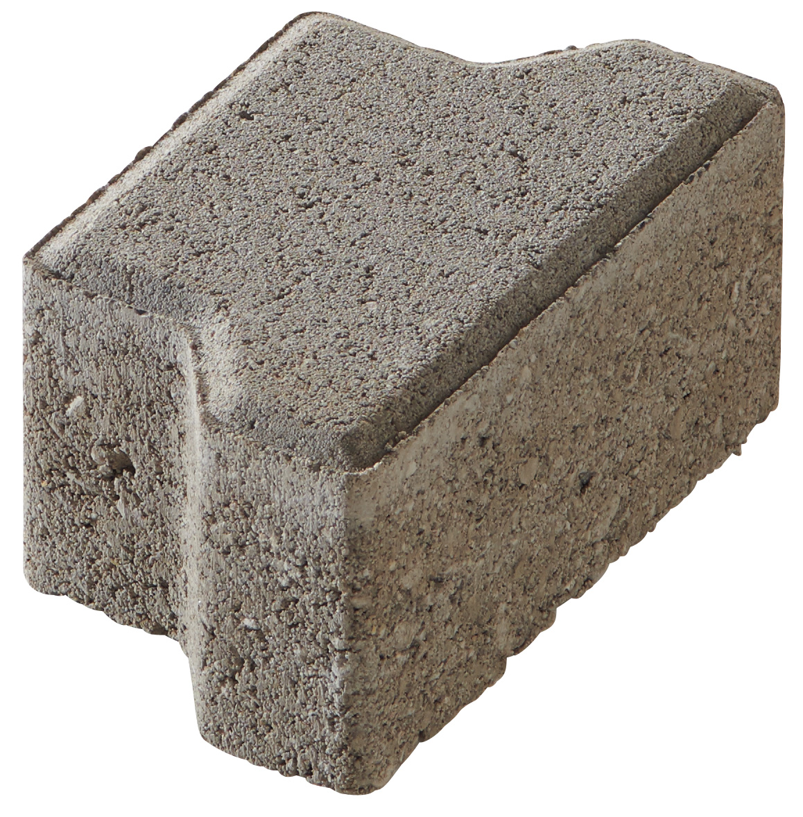 Krawężnik brukowy podwójny T 10cm szary. gładki beton