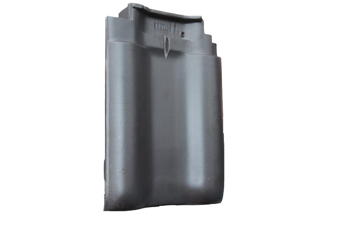 Erlus E58/E58 S Ortgangziegel links anthrazit - N